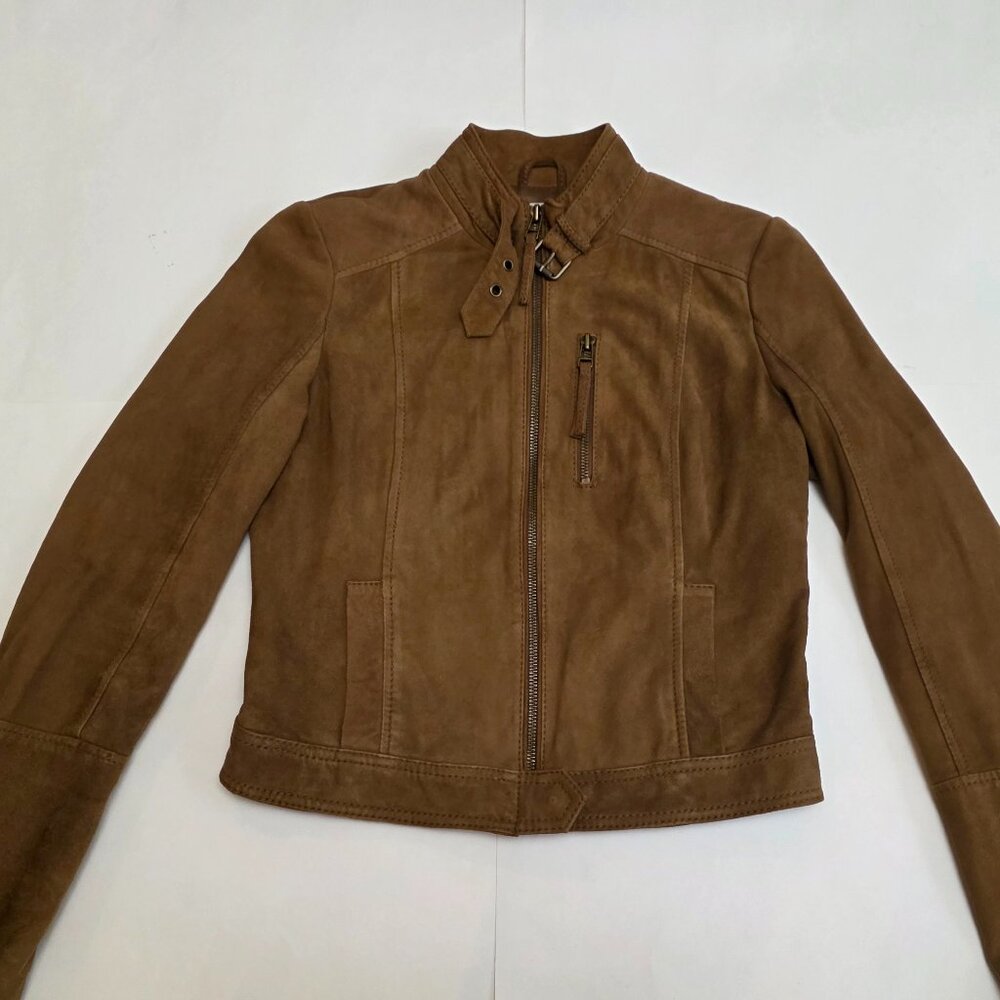 Arizona Jean Company Tan Leather Jacket - Picture 4 of 16